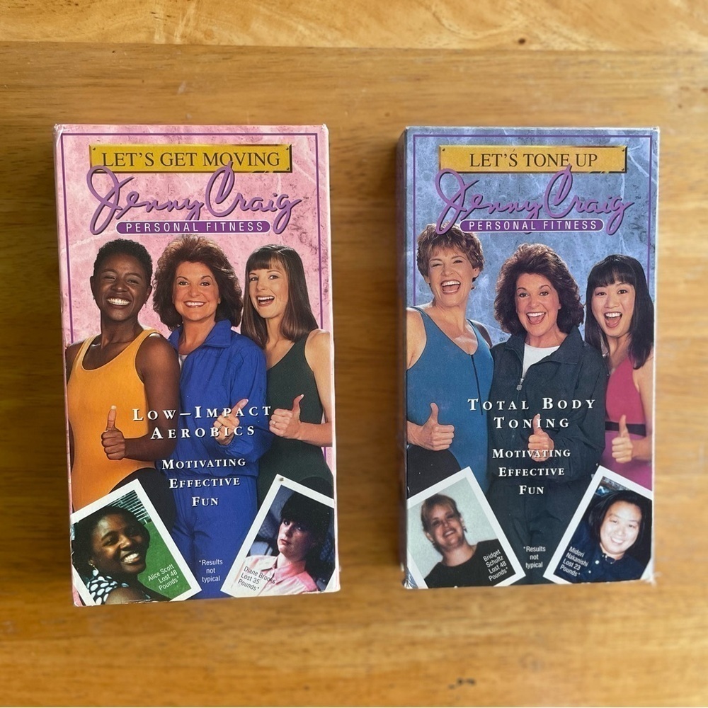 Set of 2 Jenny Craig Personal Fitness VHS Tapes